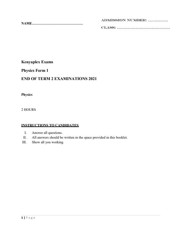 Preview page -Form-1-Physics-End-of-Term-2-Examination-2021_975_0.jpg