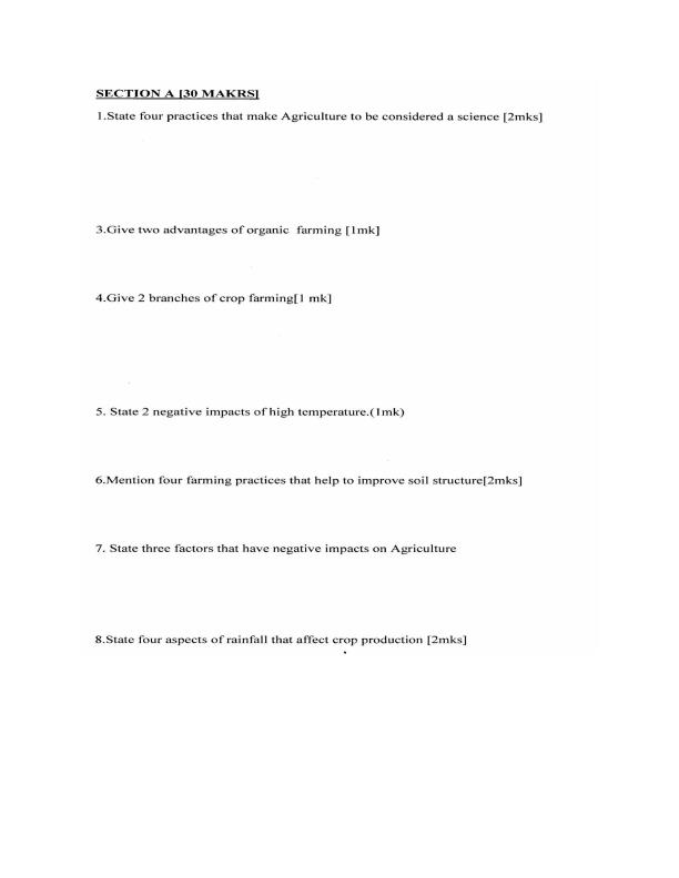 Preview page Agriculture-Form-3-End-of-Term-1-Paper-1-Examination-2019_54_1.jpg