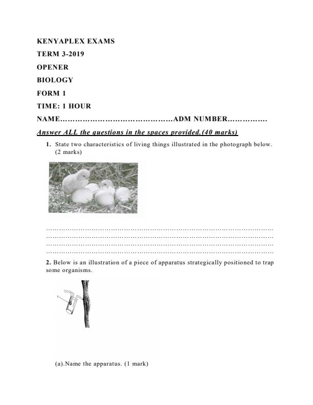 Preview page Biology-Form-1-Opener-of-Term-3-Examination_258_0.jpg