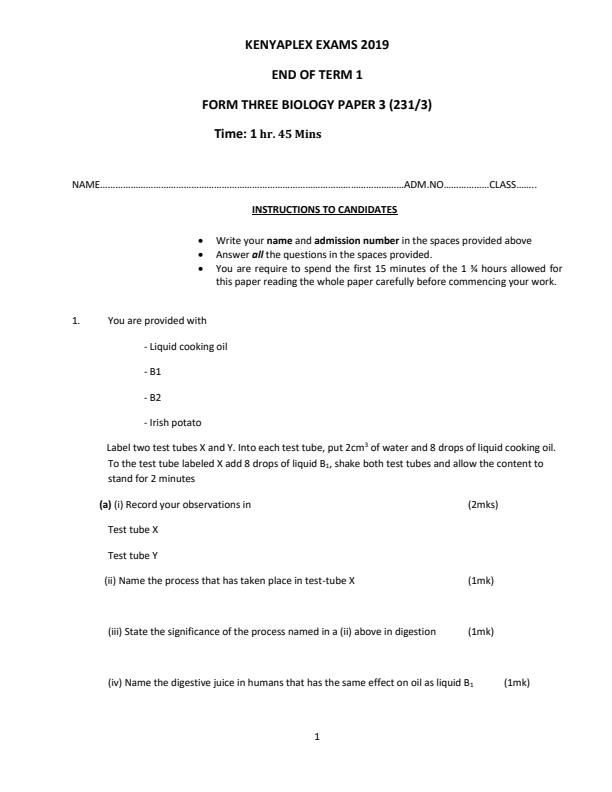 Preview page Biology-Form-3-End-of-Term-1-Paper-3-Examination-2019_57_0.jpg