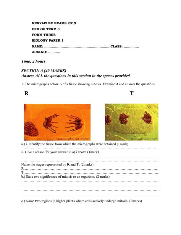 Preview page Biology-Form-3-End-of-Term-3-Paper-2-Examination-2019_355_0.jpg