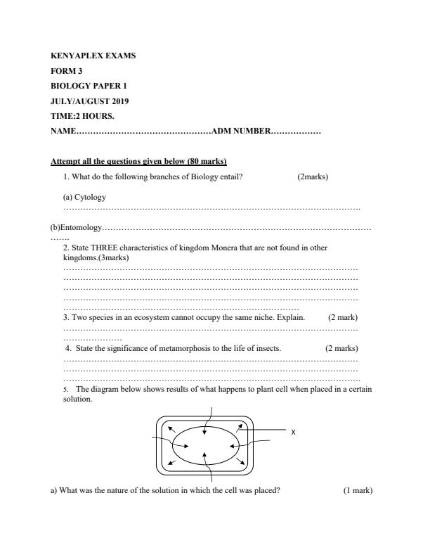 Preview page Biology-Form-3-Paper-1-Mock-Exams-Term-2-2019_195_0.jpg