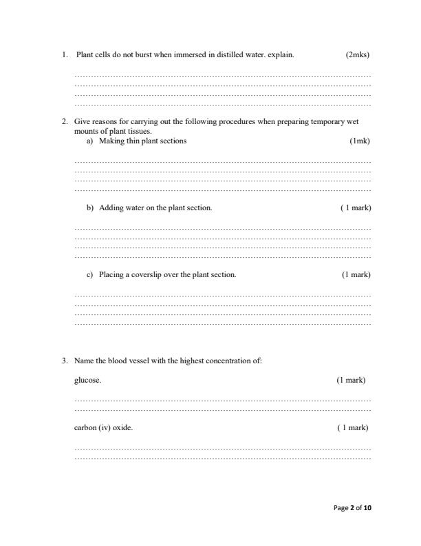 Preview page Biology-Form-4-End-of-Term-1-Paper-1-Examination-2019_114_1.jpg