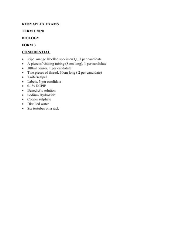 Preview page Biology-Paper-3-Confidential-Paper-Form-3-End-of-Term-1-Examination-2020_651_0.jpg