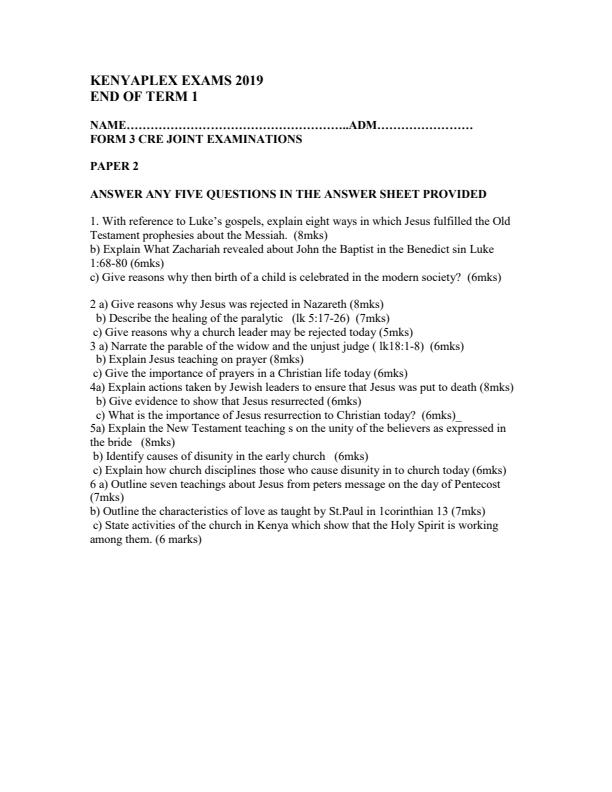 Preview page CRE-Form-3-End-of-Term-1-Paper-2-Examination-2019_65_0.jpg