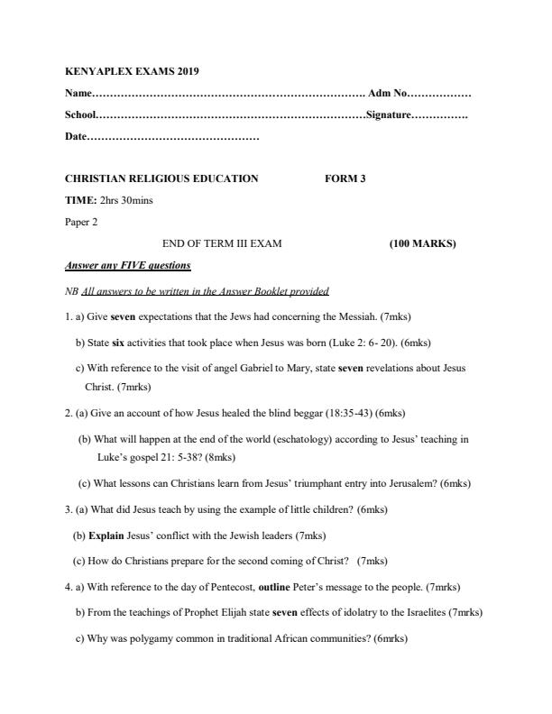 Preview page CRE-Form-3-Paper-2-End-of-Term-3-Exams-2019_382_0.jpg