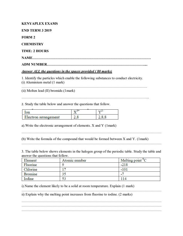Preview page Chemistry-Form-2-End-of-Term-3-Examination-2019_395_0.jpg