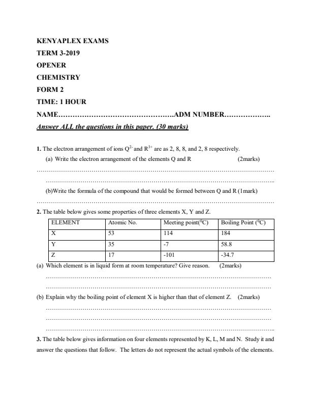 Preview page Chemistry-Form-2-Term-3-Opener-Examination_266_0.jpg