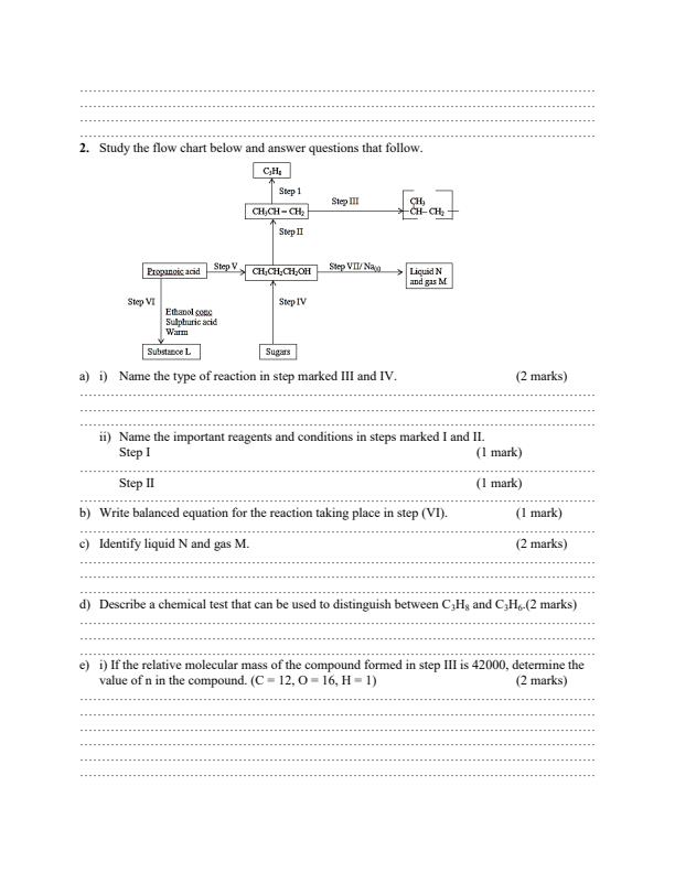 Preview page Chemistry-Paper-2-Form-4-End-of-Term-1-Examination-2020_699_1.jpg