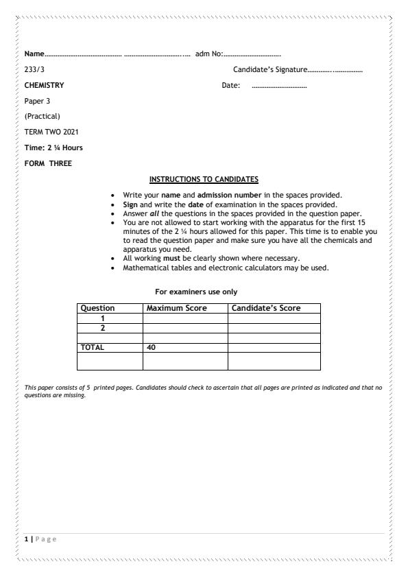 Preview page Chemistry-Paper-3-Form-3-End-of-Term-2-Examination-2021_969_0.jpg