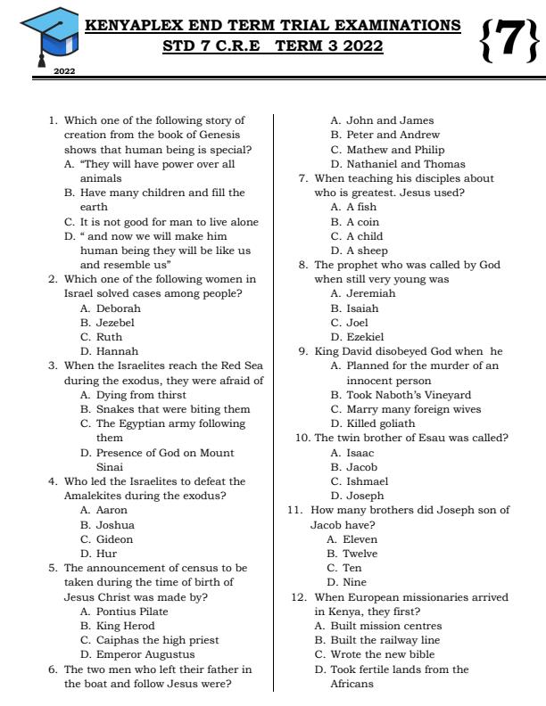 Preview page Class-7-CRE-End-of-Term-3-Examination-2022_1084_0.jpg