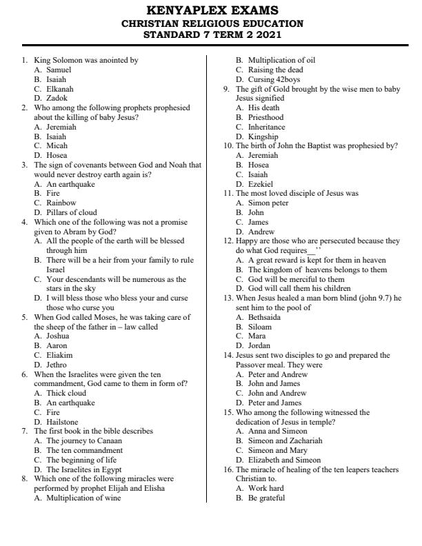 Preview page Class-7-Christian-Religious-Education-End-of-Term-2-Examination-2021_944_0.jpg