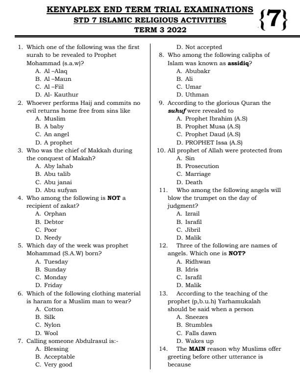 Preview page Class-7-IRE-End-of-Term-3-Examination-2022_1146_0.jpg