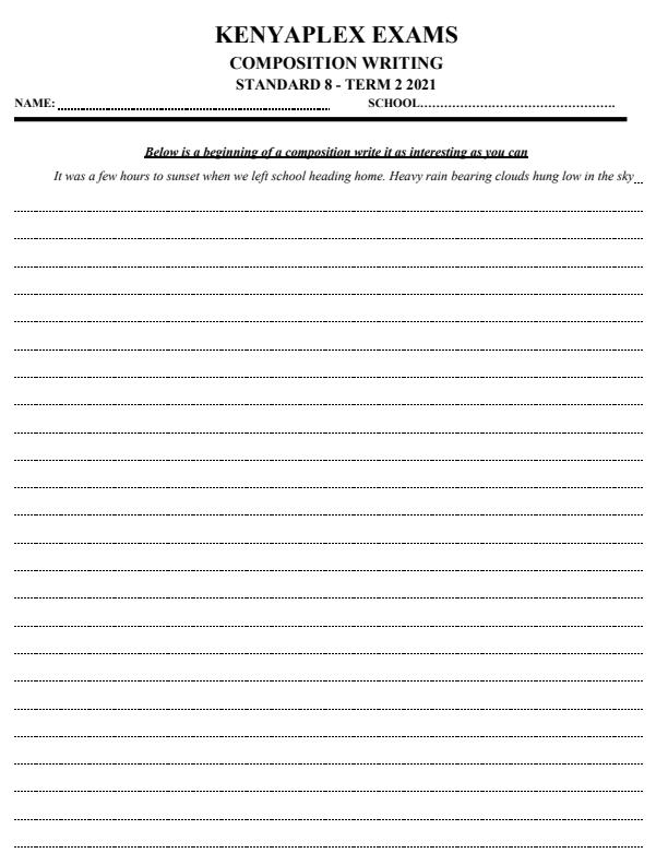 Preview page Class-8-Composition-Writing-End-of-Term-2-Exams-2021_949_0.jpg