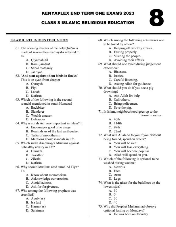 Preview page Class-8-IRE-End-of-Term-1-Examination-2023_1550_0.jpg