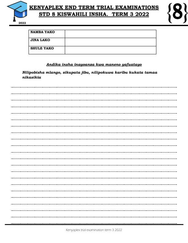 Preview page Class-8-Kiswahili-Insha-Term-3-Examination-2022_1091_0.jpg
