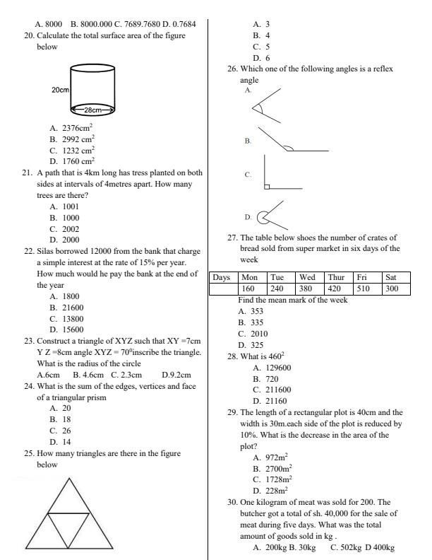 Preview page Class-8-Mathematics-End-of-Term-2-Examination-2021_951_1.jpg
