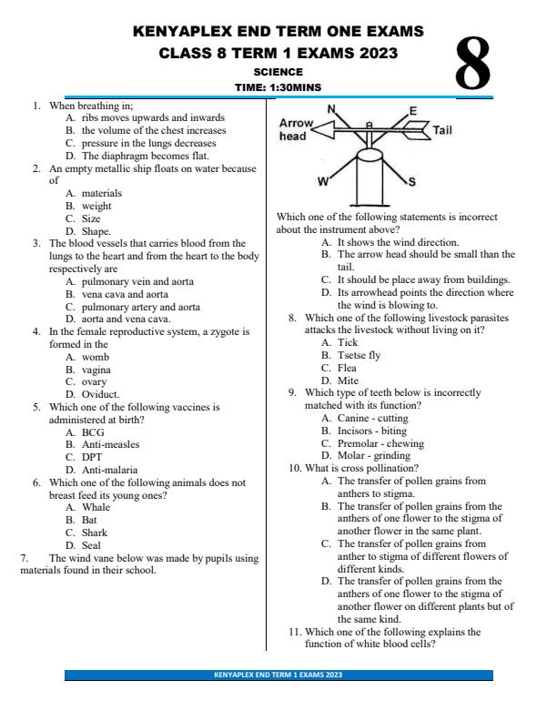 Preview page Class-8-Science-End-of-Term-1-Examination-2023_1555_0.jpg