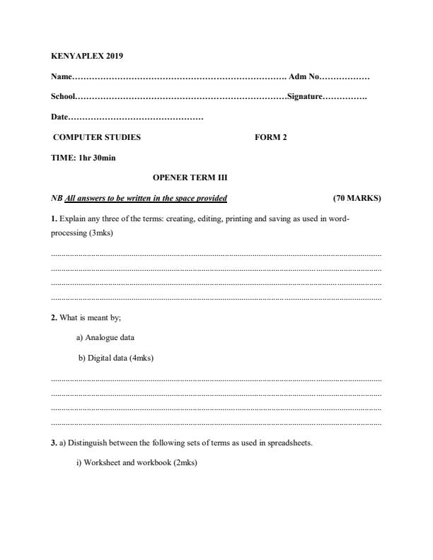 Preview page Computer-Studies-Form-2-Term-3-Opener-Examination_292_0.jpg