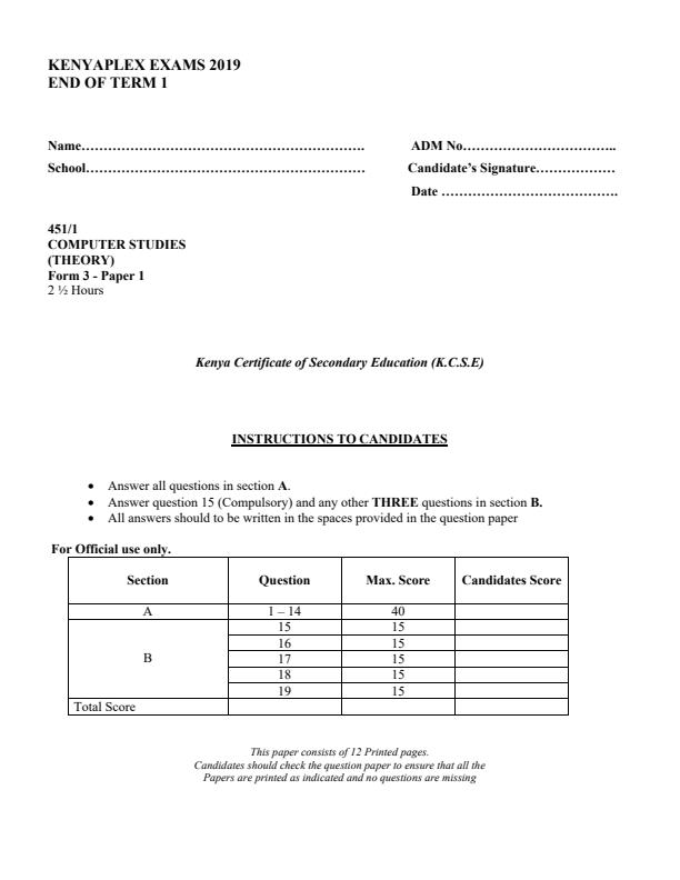 Preview page Computer-Studies-Form-3-End-of-Term-1-Examination-2019_63_0.jpg