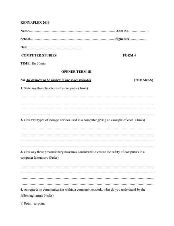 Preview page Computer-Studies-Form-4-Term-3-Opener-Examination_290_0.jpg