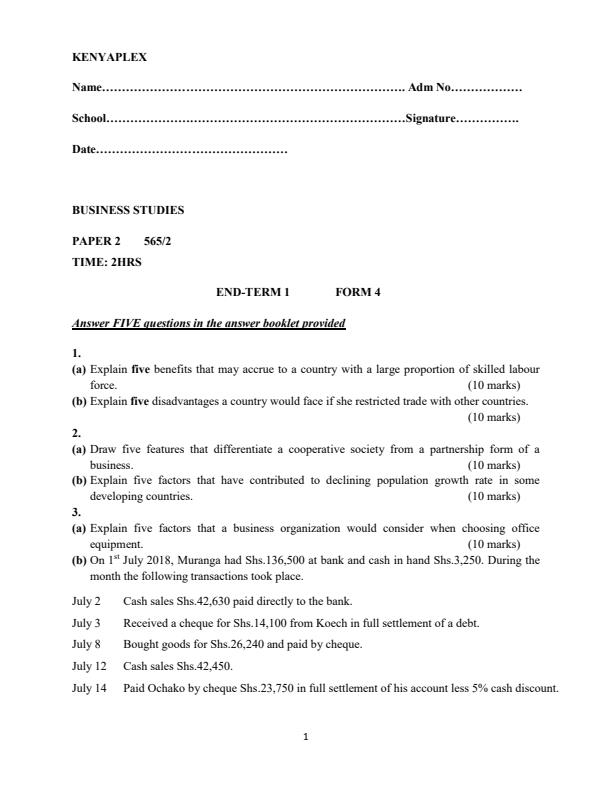 Preview page Download-Form-4-Business-Studies-Paper-2-End-Term-1-2021_851_0.jpg