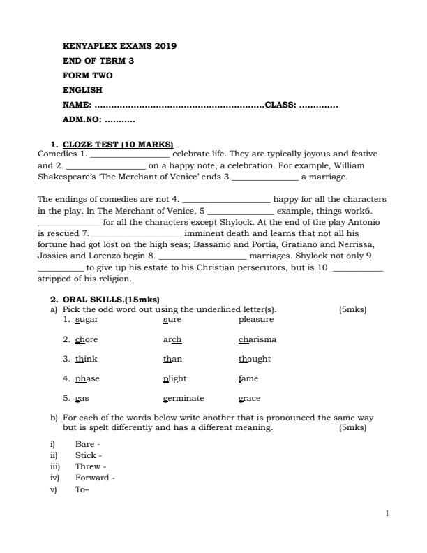 Preview page English-Form-2-End-of-Term-3-Examination-2019_398_0.jpg