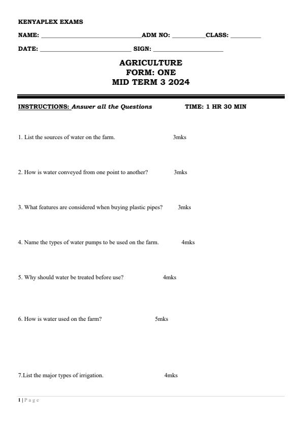 Preview page Form-1-Agriculture-Mid-Term-3-Examination-2024_3201_0.jpg