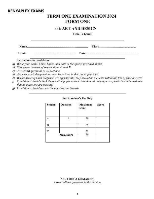 Preview page Form-1-Art-and-Design-End-of-Term-1-Examination-2024_2203_0.jpg