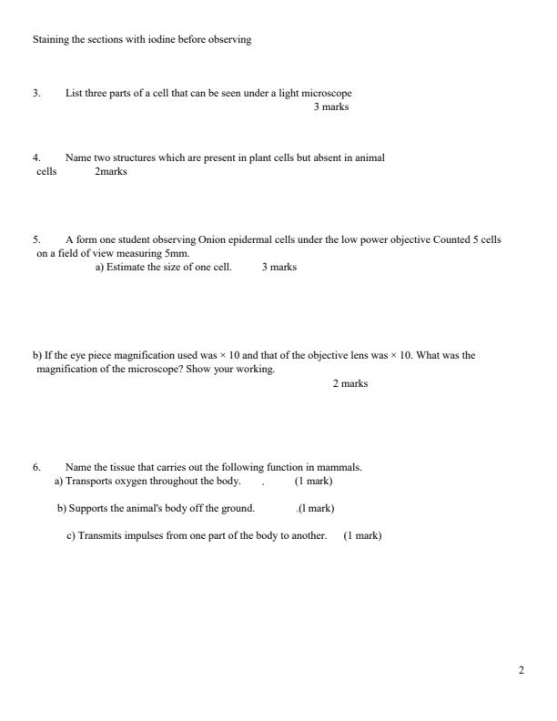 Preview page Form-1-Biology-Term-3-Opener-Exam-2024_2993_1.jpg