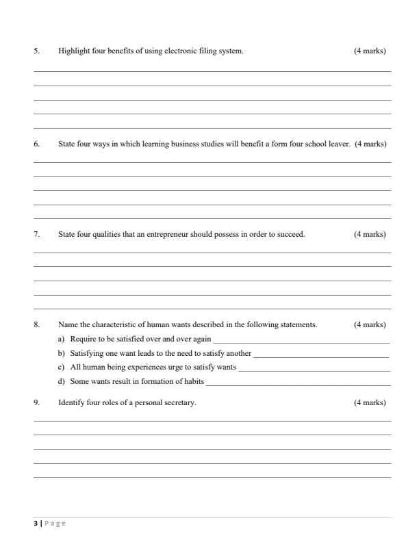 Preview page Form-1-Business-Studies-Term-3-Opener-Exam-2024-Version-2_3057_2.jpg