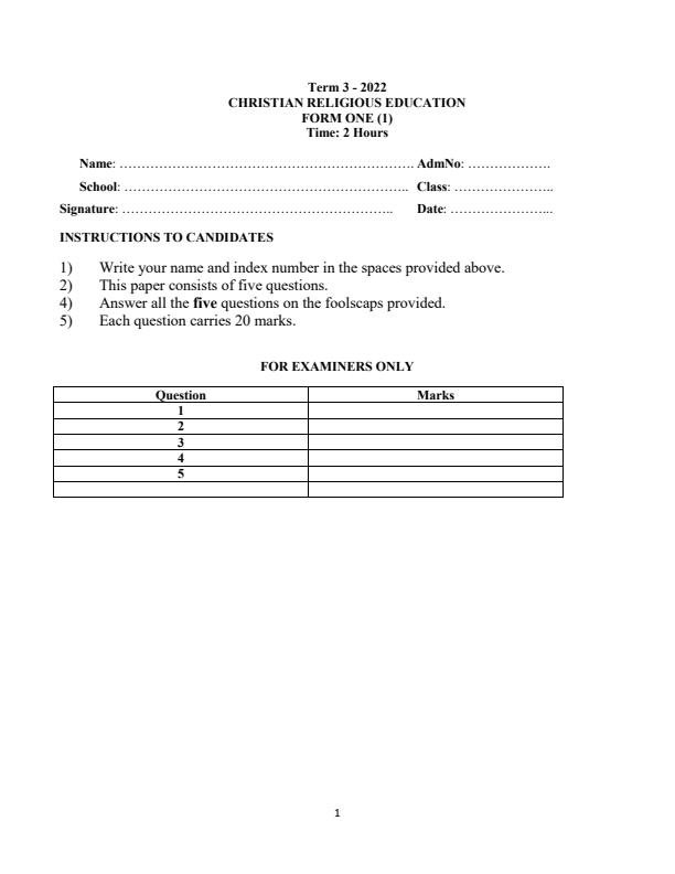 Preview page Form-1-CRE-End-of-Term-3-Examination-2022_1365_0.jpg