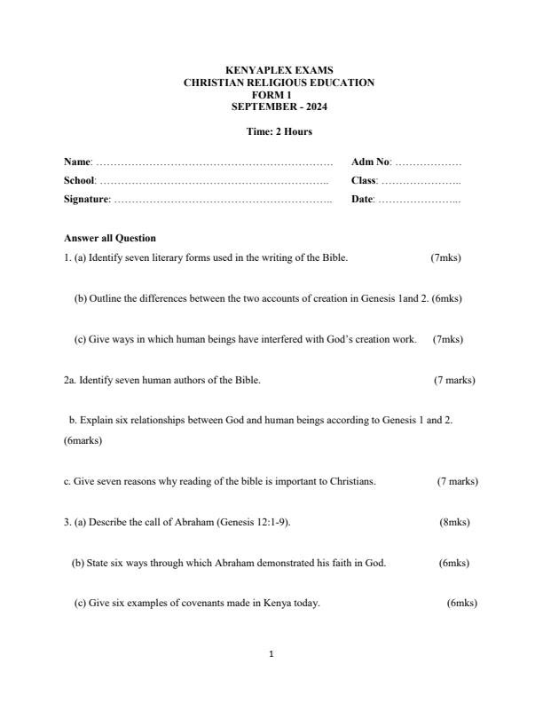 Preview page Form-1-CRE-Term-3-Opener-Exam-2024-Version-2_3060_0.jpg