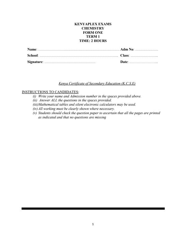 Preview page Form-1-Chemistry-End-of-Term-1-Examination-2024_2207_0.jpg