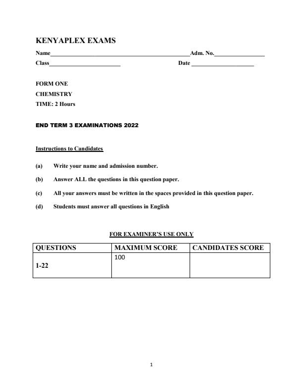 Preview page Form-1-Chemistry-End-of-Term-3-Examination-2022_1061_0.jpg