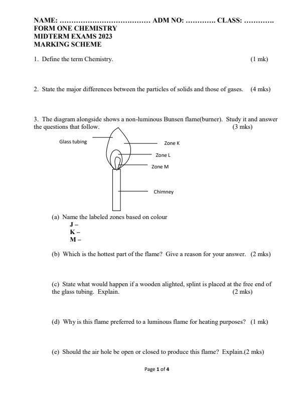 Preview page Form-1-Chemistry-Mid-Term-1-Examination-2023_1428_0.jpg