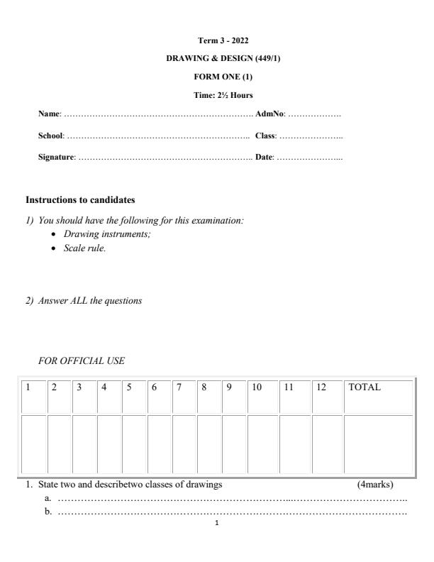 Preview page Form-1-Drawing--Design-End-of-Term-3-Examination-2022_1369_0.jpg