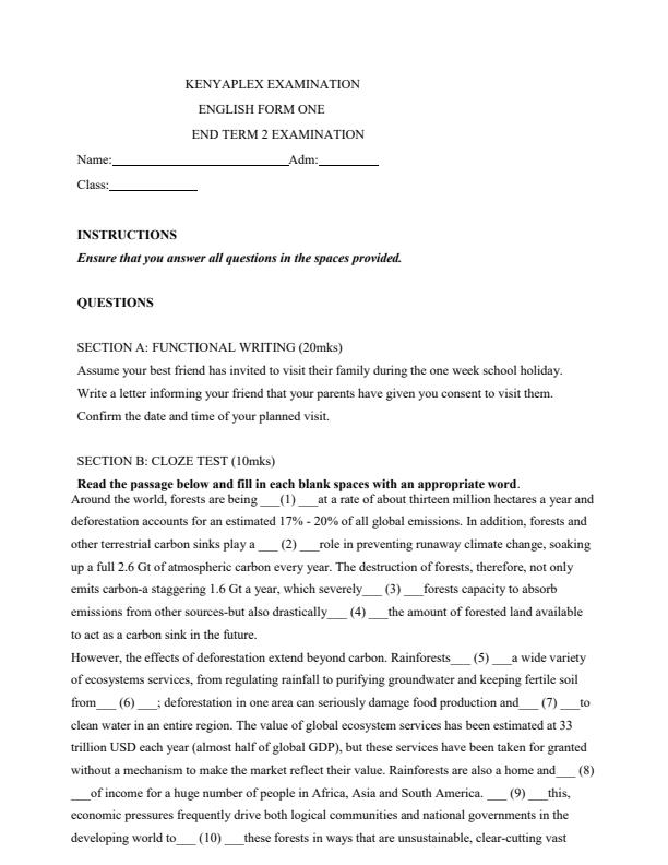 Preview page Form-1-End-Term-2-English-Examination-2021_900_0.jpg