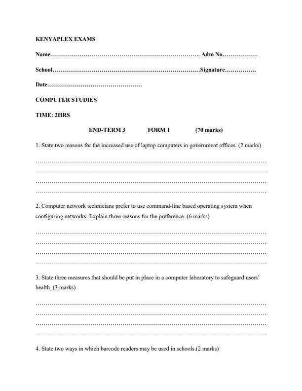 Preview page Form-1-End-Term-3-2021-Computer-Studies-Exams_801_0.jpg