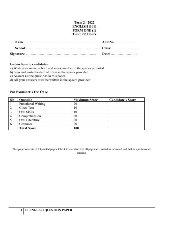 Preview page Form-1-English-End-of-Term-2-Examination-2022_1309_0.jpg
