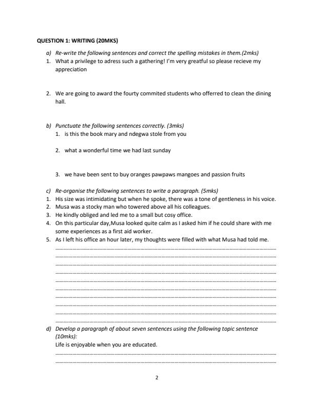 Preview page Form-1-English-Term-2-Opener-Exam-2023_1596_1.jpg