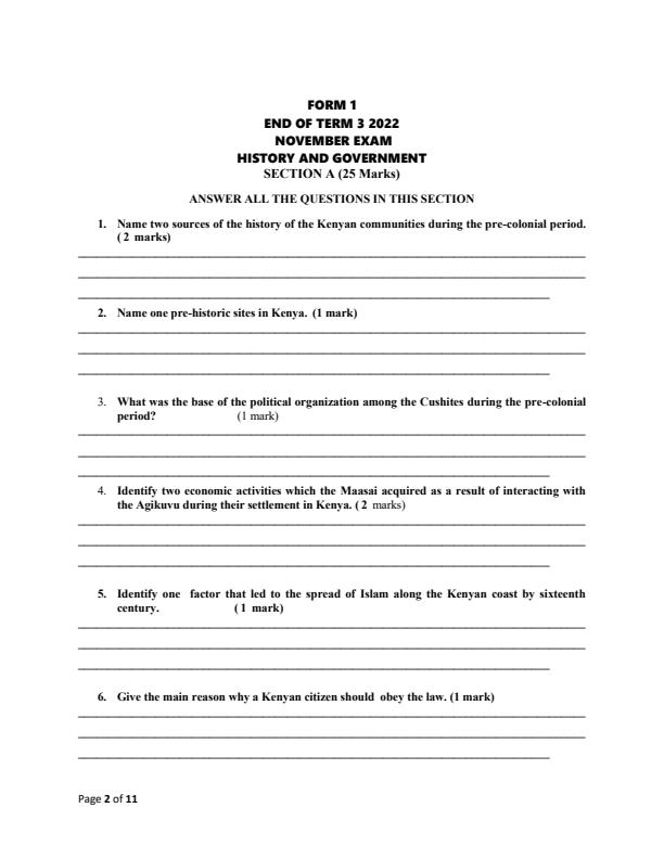 Preview page Form-1-History-and-Government-End-of-Term-3-Examination-2022_1385_1.jpg