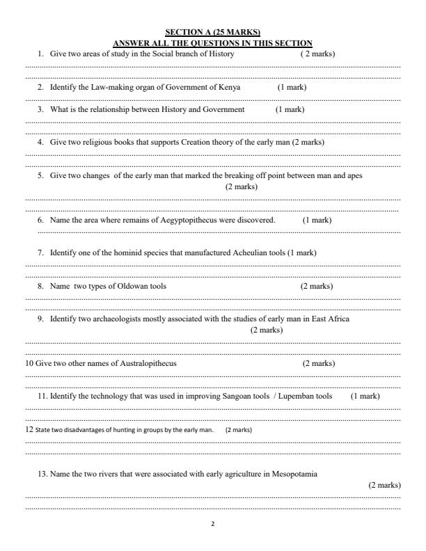 Preview page Form-1-History-and-Government-Term-3-Opener-Exam-2024-Version-2_3064_1.jpg