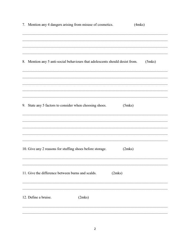 Preview page Form-1-Home-Science-Term-2-Opener-Exam-2023_1612_1.jpg