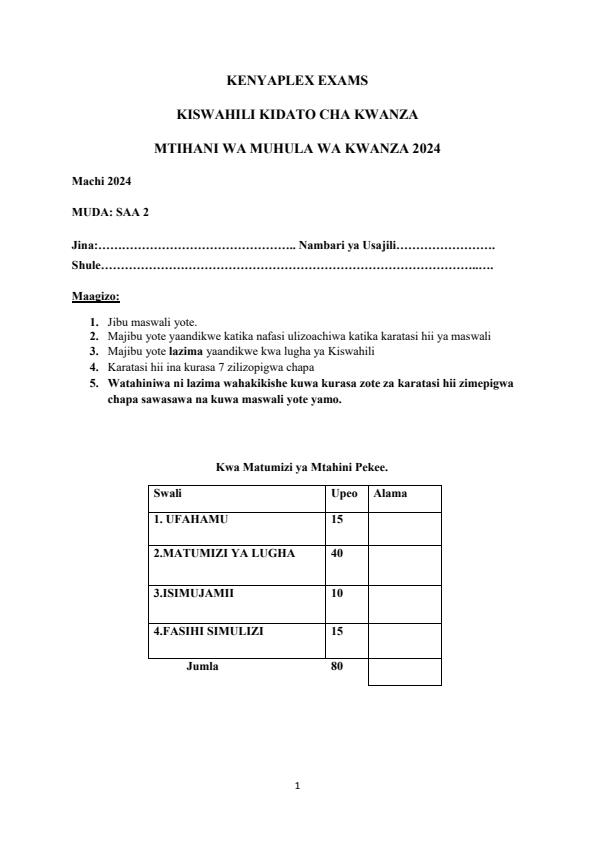 Preview page Form-1-Kiswahili-End-of-Term-1-Examination-2024_2215_0.jpg