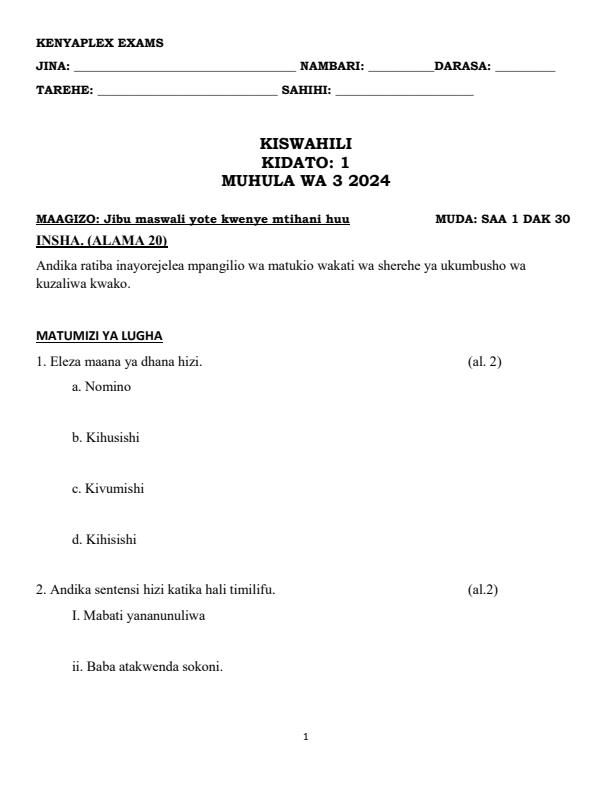 Preview page Form-1-Kiswahili-Mid-Term-3-Examination-2024_3246_0.jpg