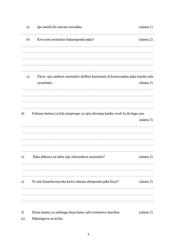 Preview page Form-1-Kiswahili-Term-3-Opener-Exam-2024-Version-2_3067_2.jpg