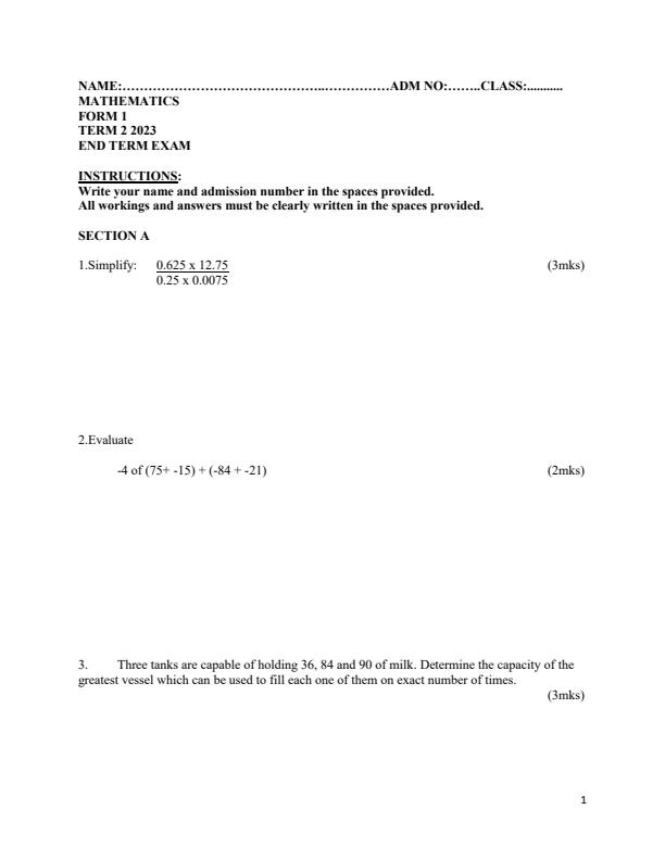 Preview page Form-1-Mathematics-End-of-Term-2-Examination-2023_1786_0.jpg