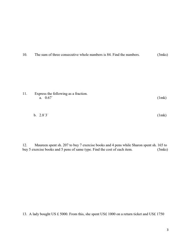 Preview page Form-1-Mathematics-End-of-Term-2-Examination-2023_1786_2.jpg