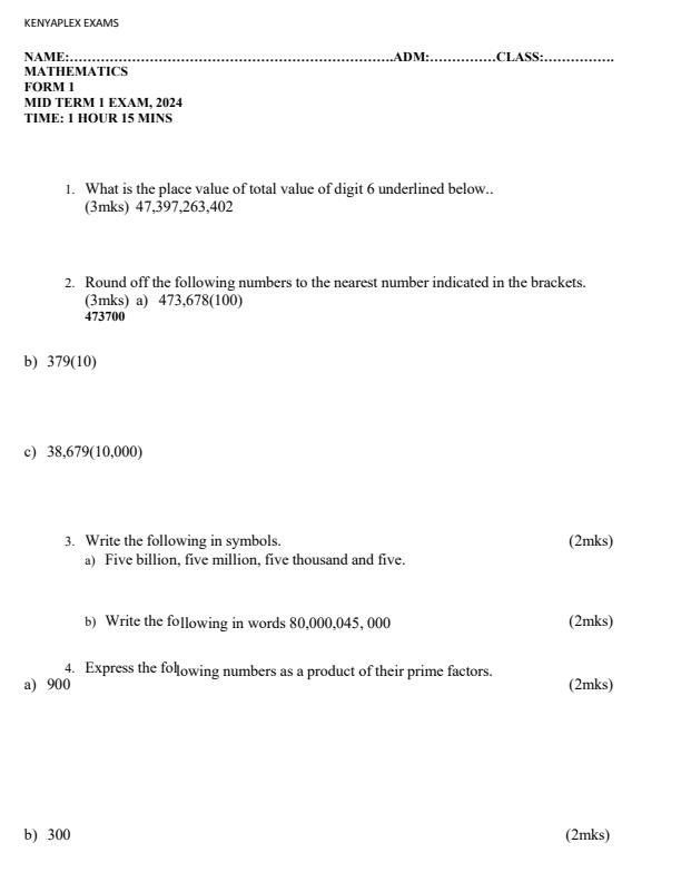 Preview page Form-1-Mathematics-Mid-Term-1-Examination-2024_2074_0.jpg